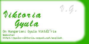 viktoria gyula business card